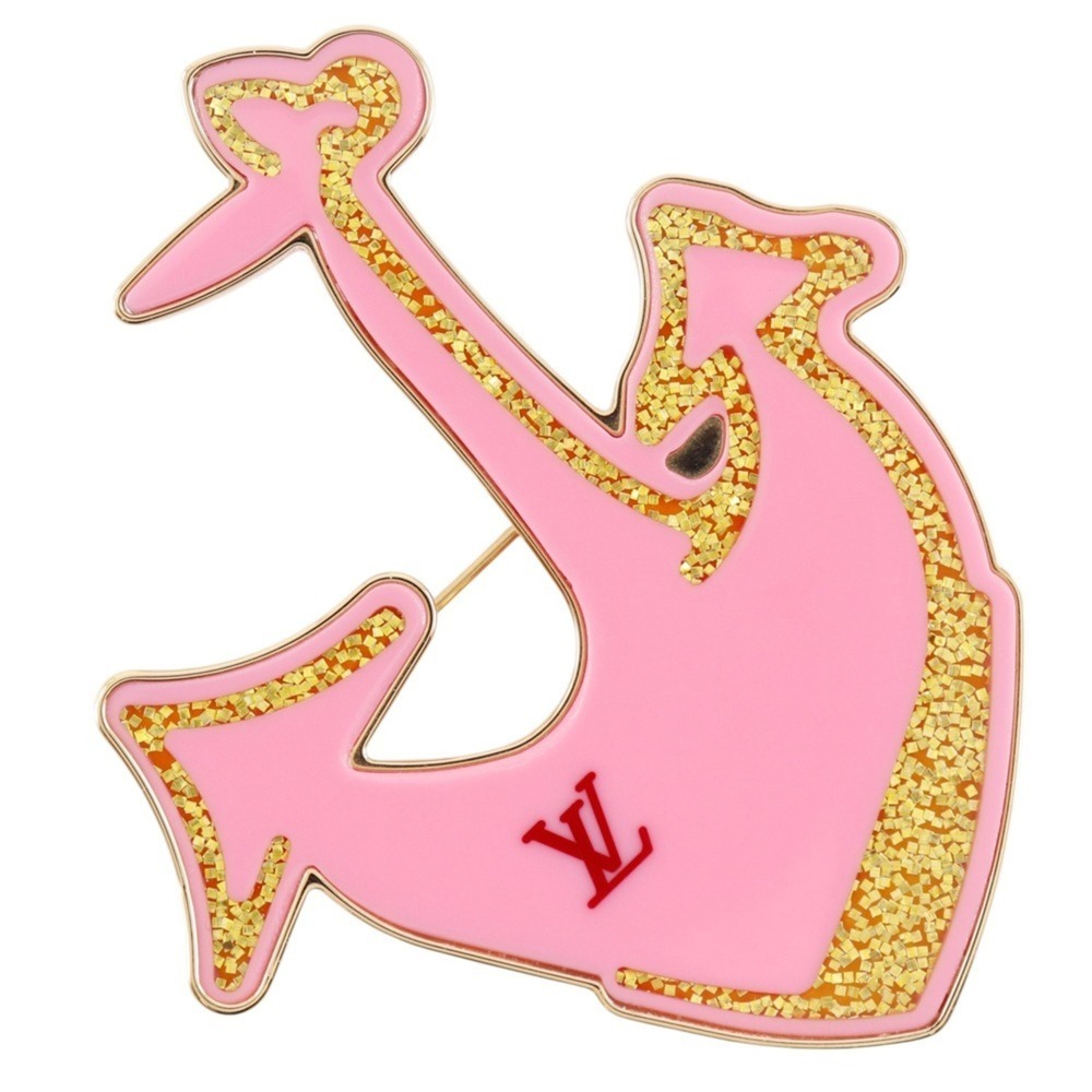 LOUIS VUITTON Pink Brooch